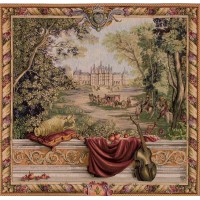 Gobelín Tapisserie Verdure au chateau Gobelín Tapisserie Verdure au chateau